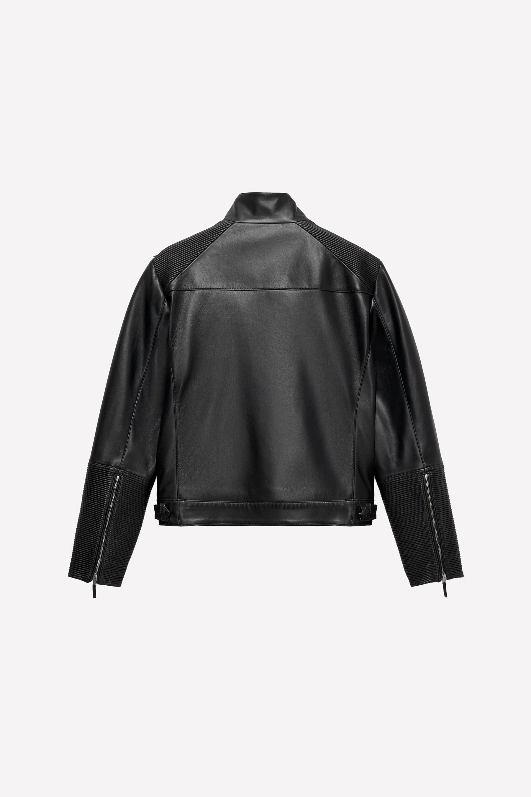 LEATHER BIKER JACKET