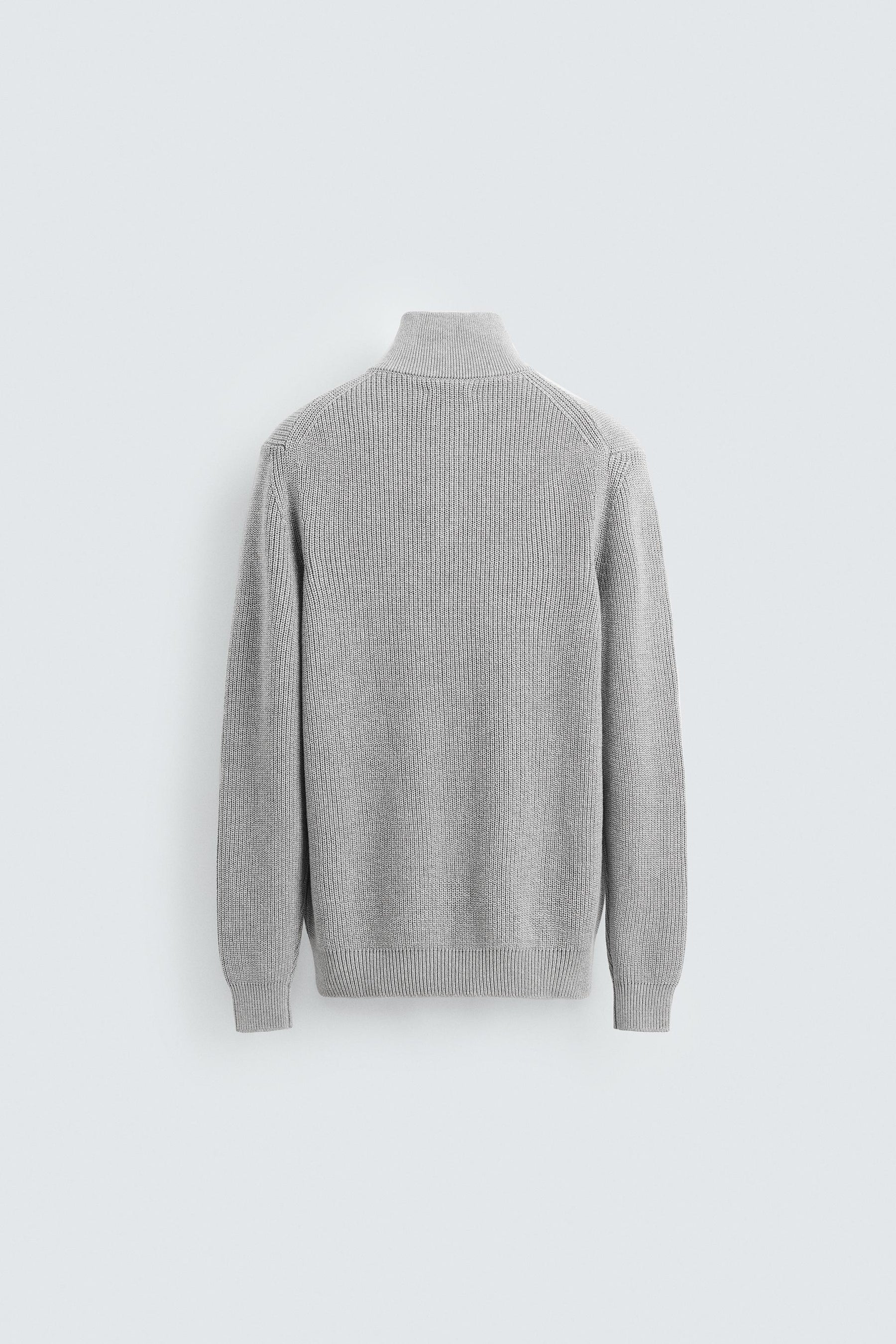 PURL KNIT QUARTER-ZIP JUMPER - Image 7