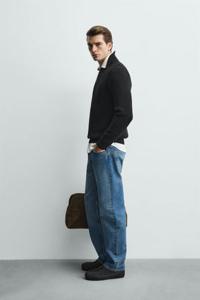 PURL KNIT QUARTER-ZIP JUMPER - Image 4