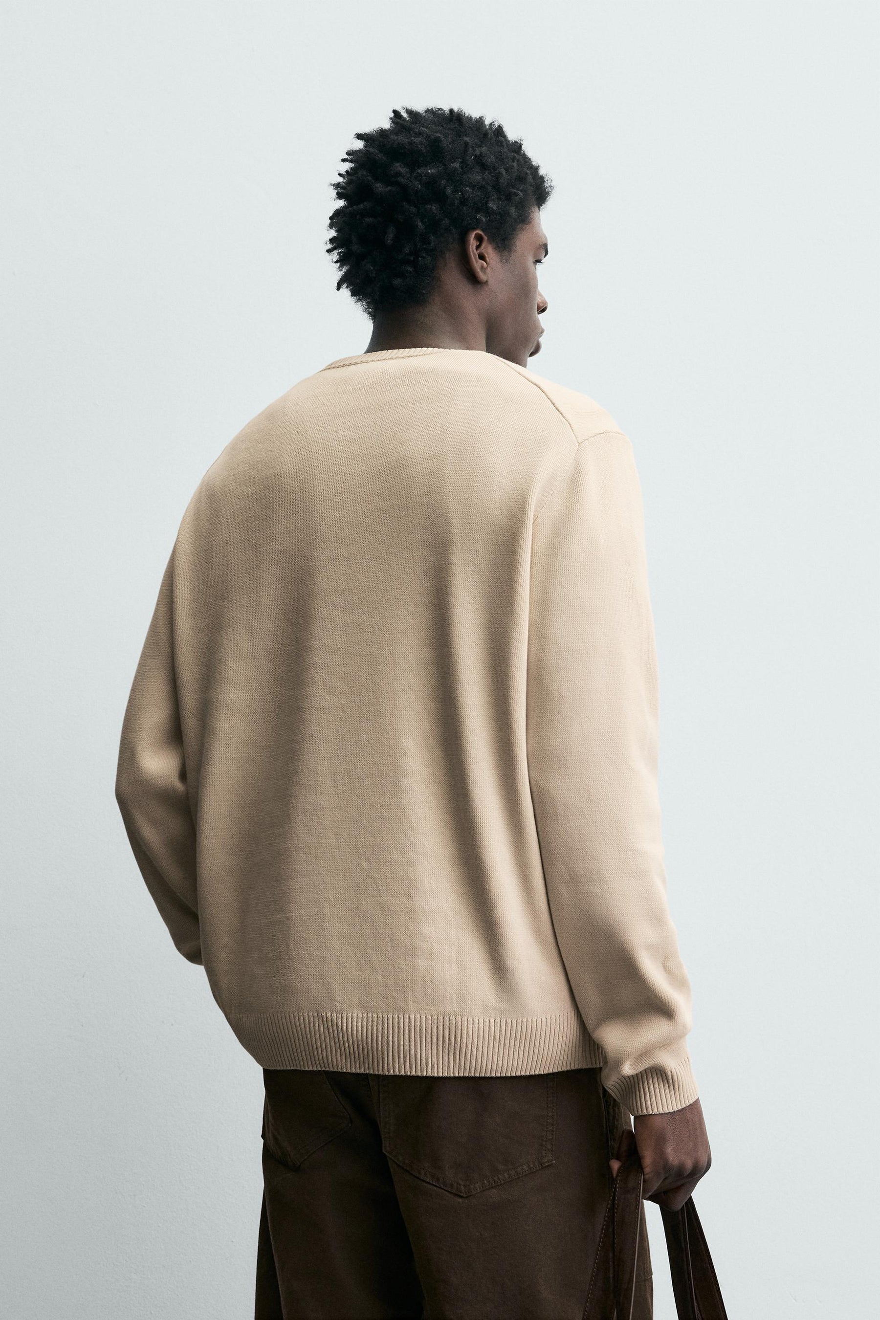 Textured Cotton Pullover