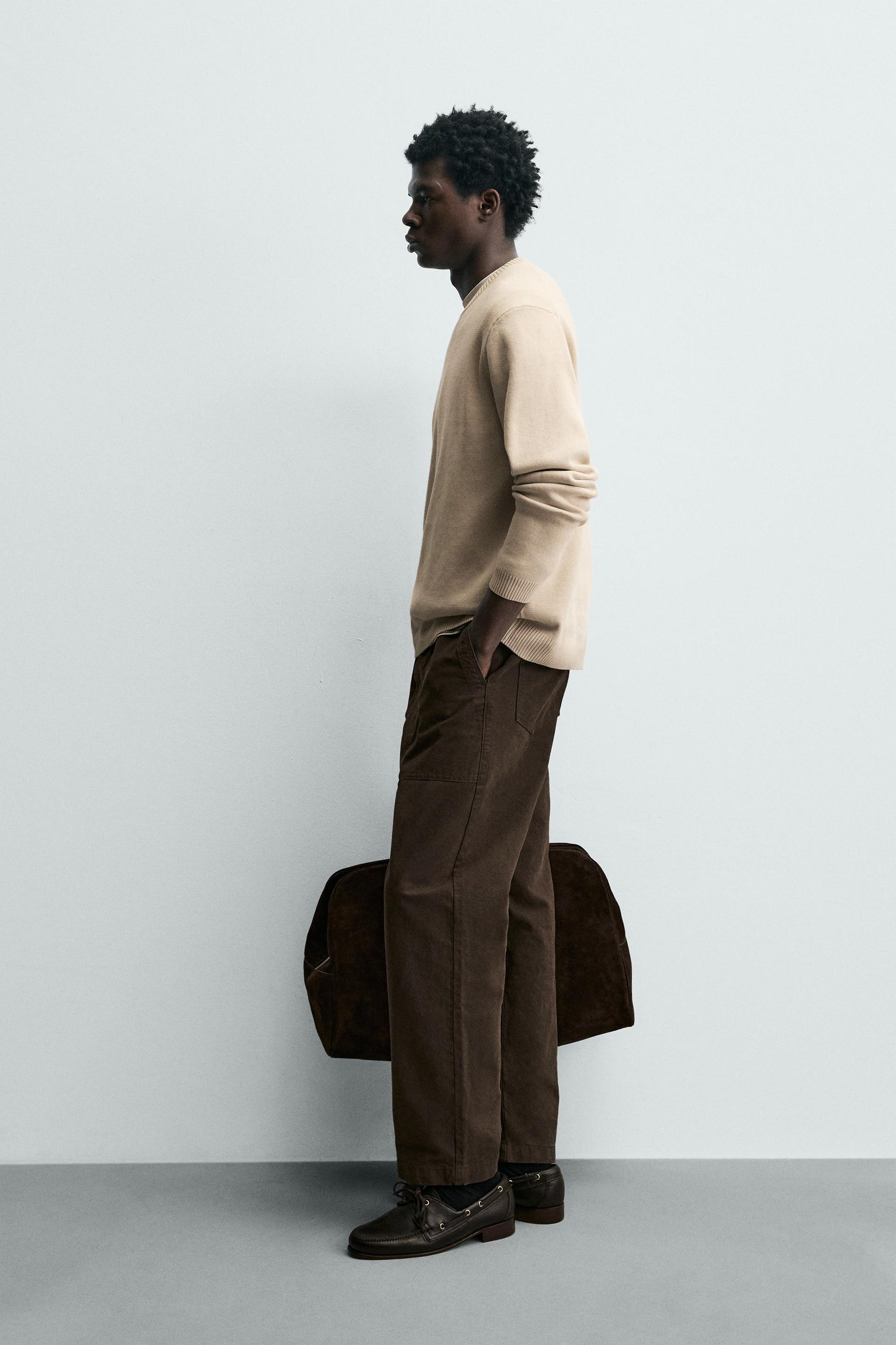 Textured Cotton Pullover