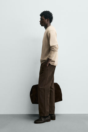 Textured Cotton Pullover