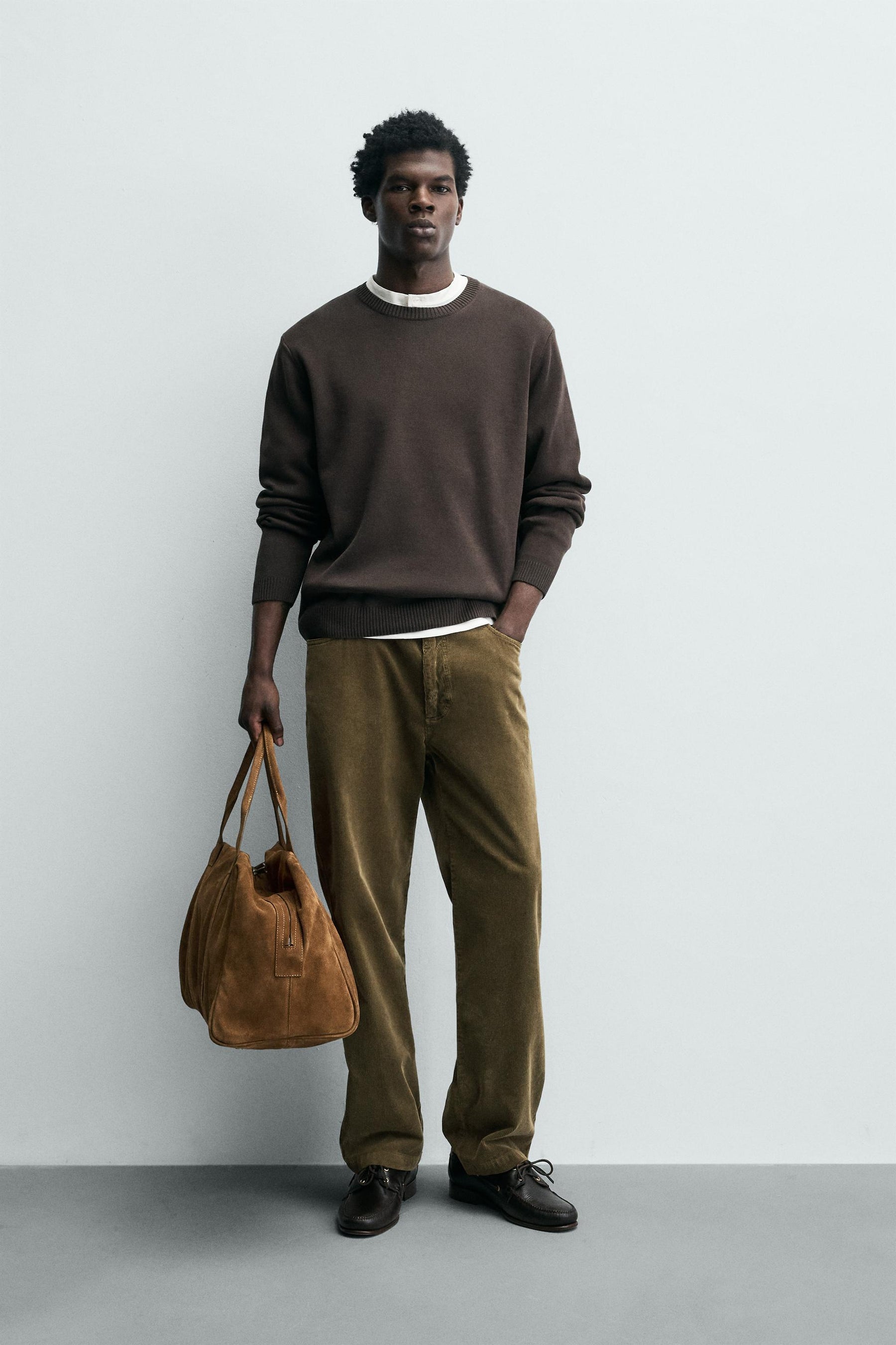 TEXTURED COTTON JUMPER - Image 1