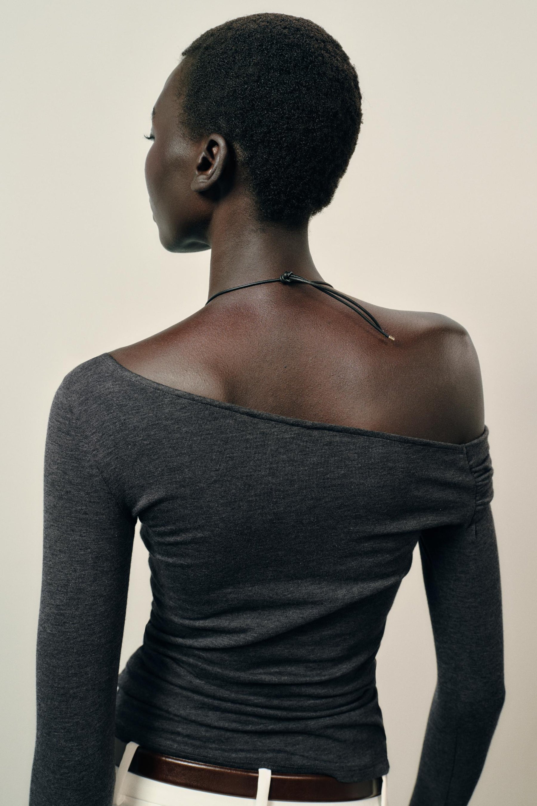 Asymmetric Neck Top