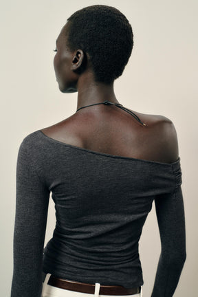 Asymmetric Neck Top