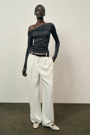 Asymmetric Neck Blouse