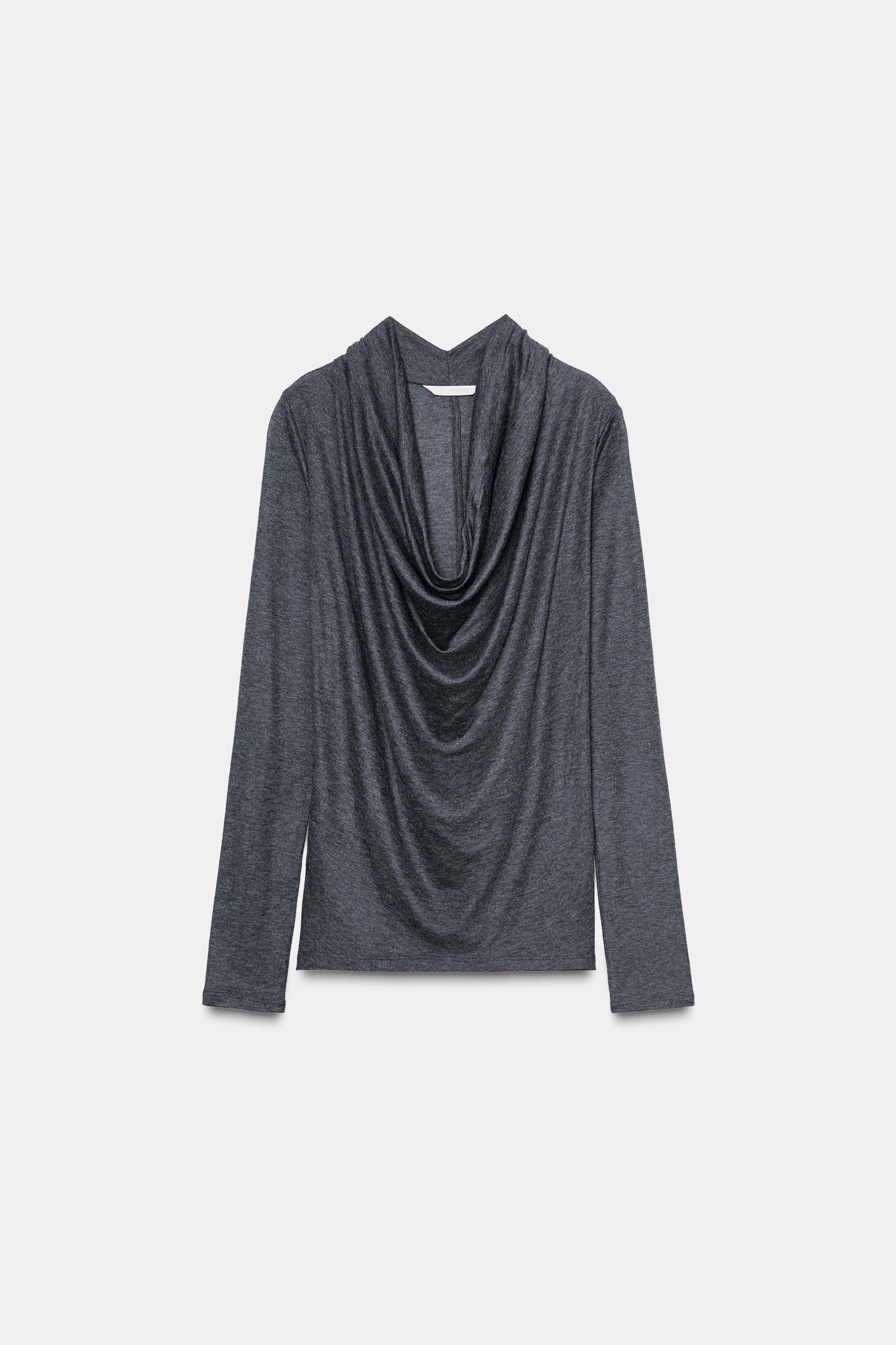 Draped Lyocell T-shirt