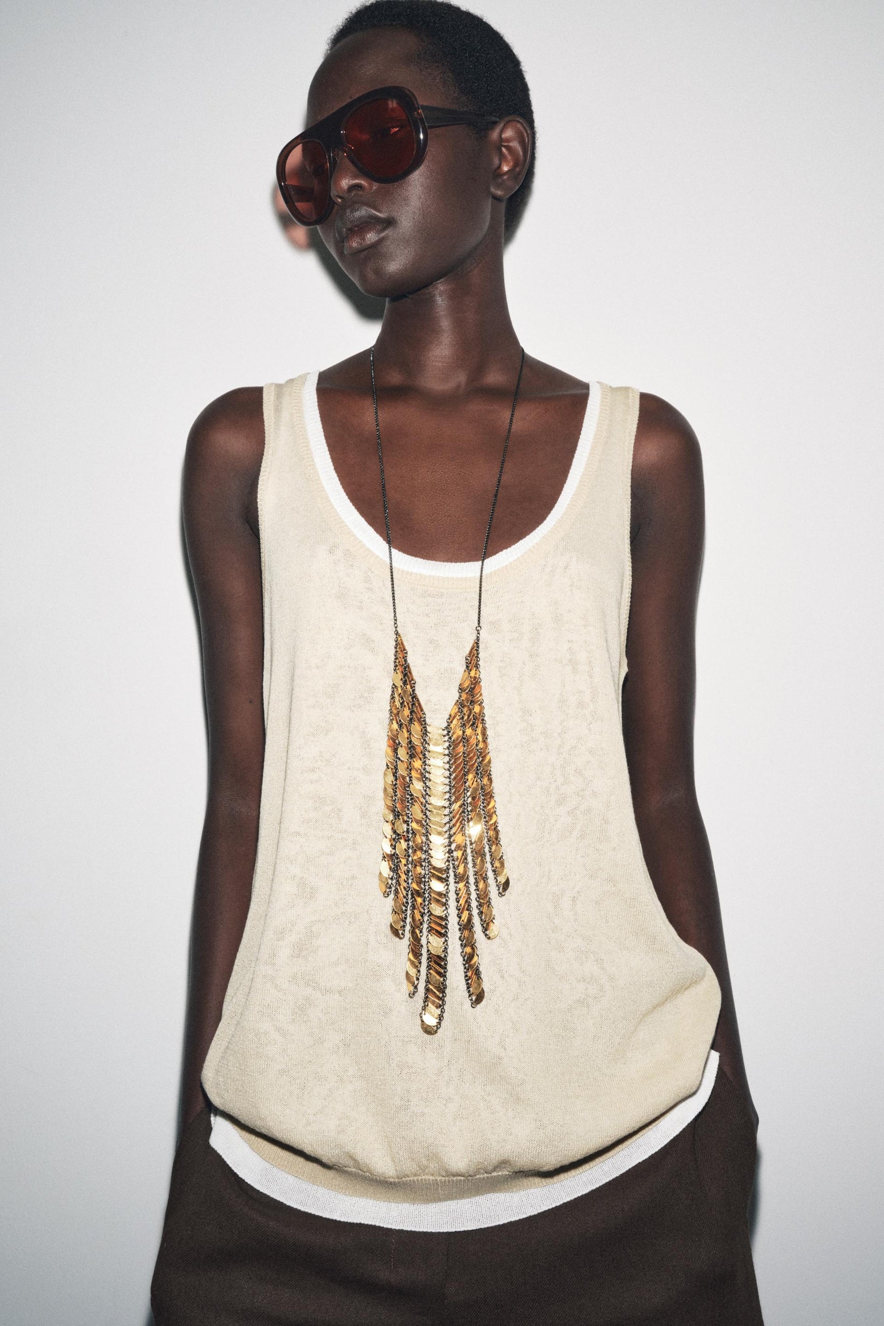 DOUBLE LAYER KNIT TOP - Image 4