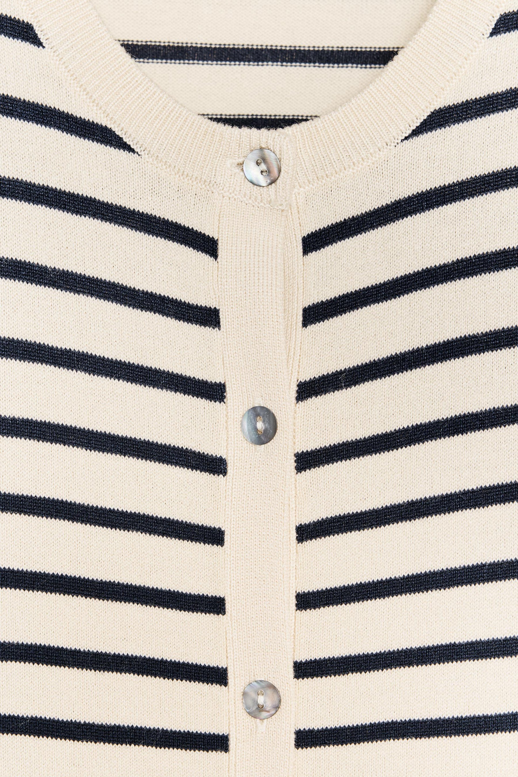 STRIPED KNIT CARDIGAN - Image 3