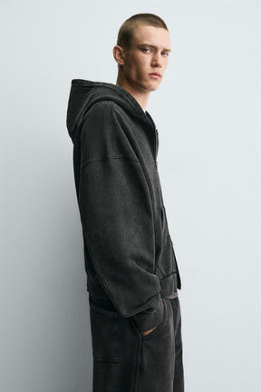 Washed Zip Hoodie