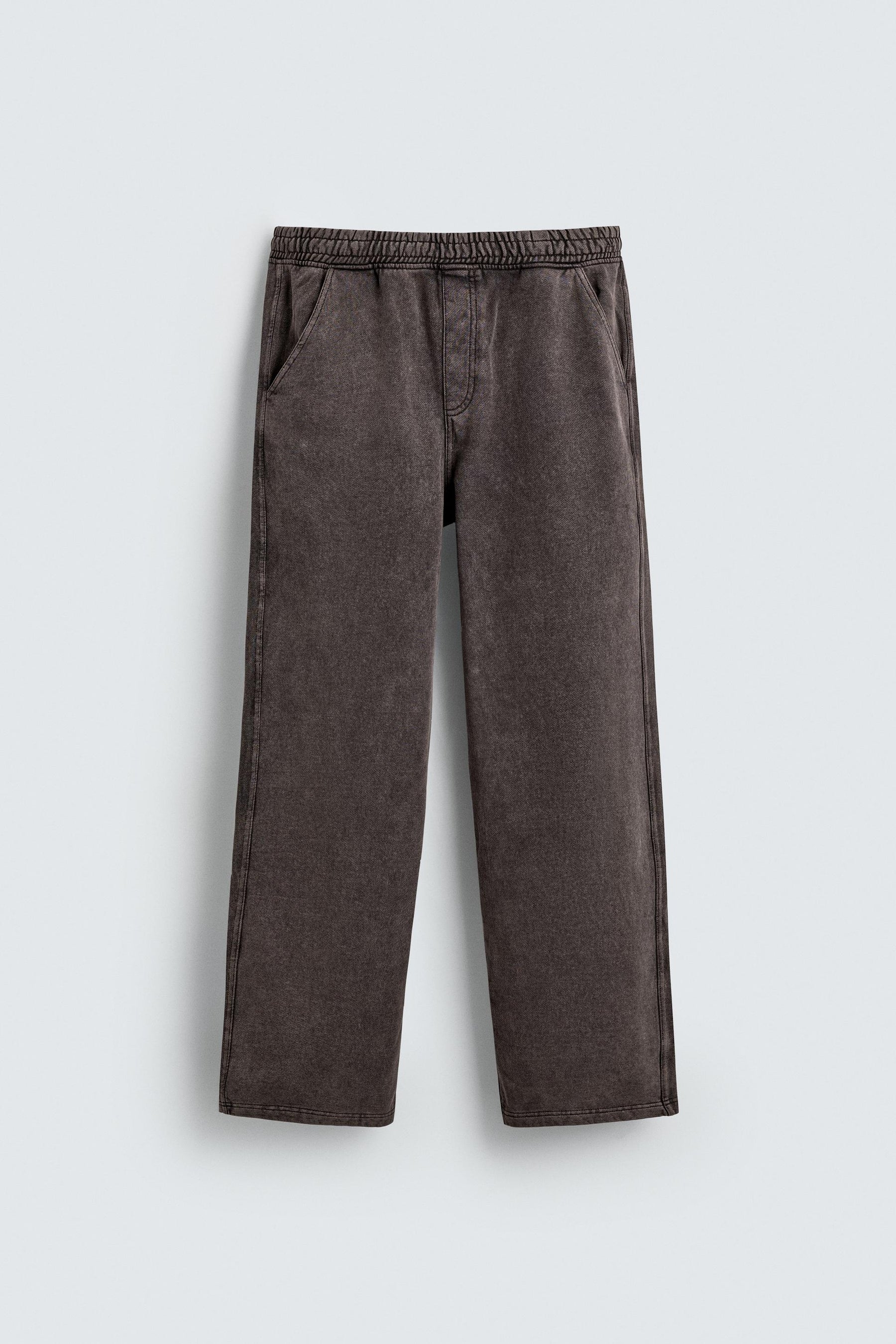 WASHED RELAXED FIT JOGGER TROUSERS - Image 7