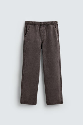 WASHED RELAXED FIT JOGGER TROUSERS - Image 7