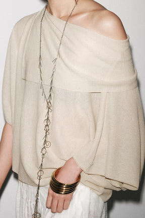 KNIT SHORT SLEEVE JUMPER