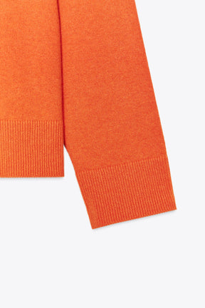 PLAIN KNIT V-NECK SWEATER - Image 5