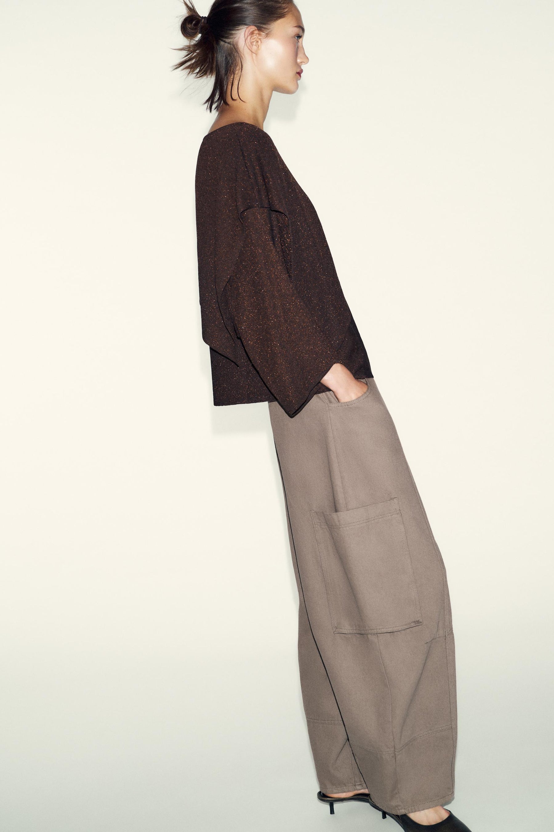 Metallic Thread Knit Jumper