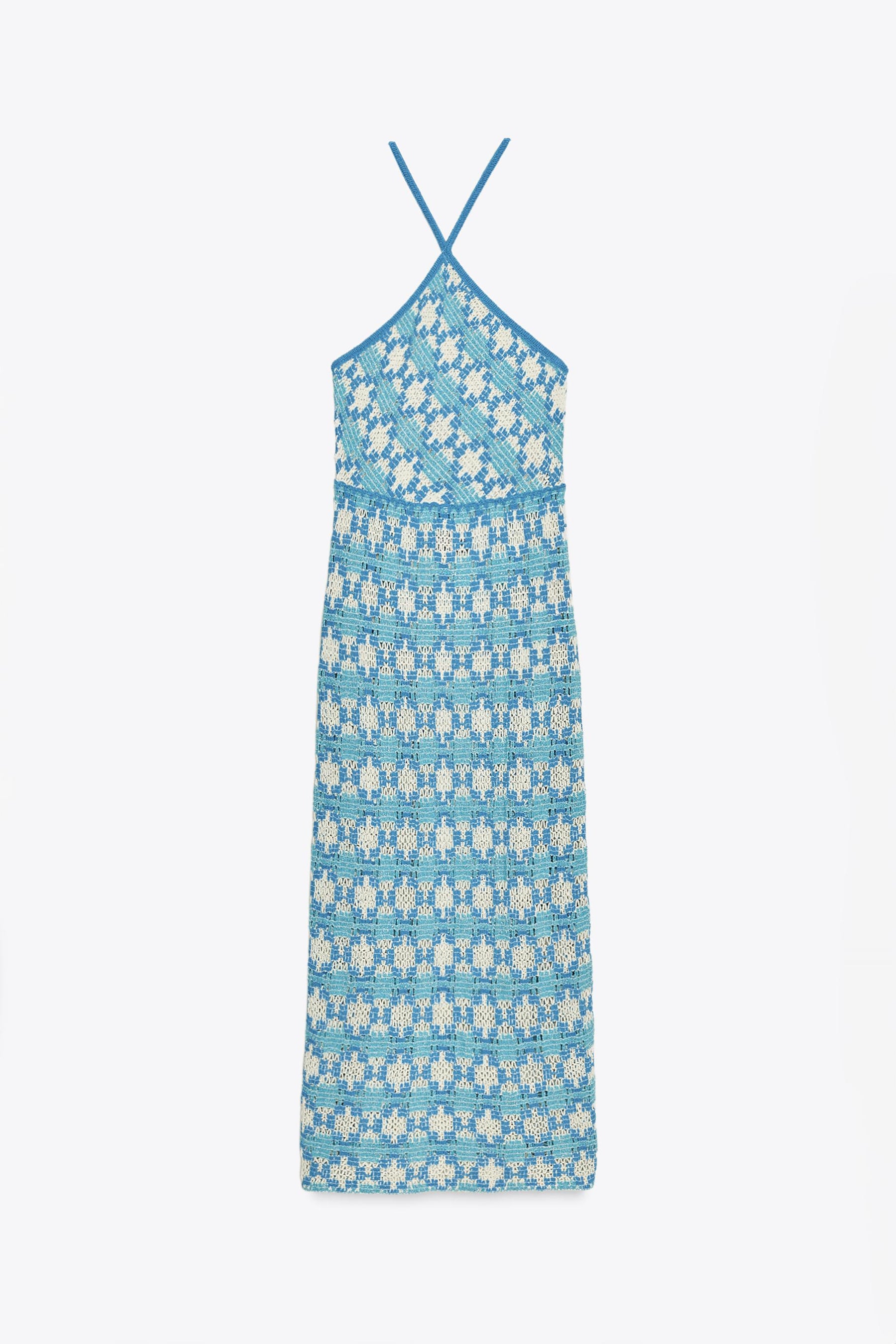 KNIT HALTER DRESS - Image 4