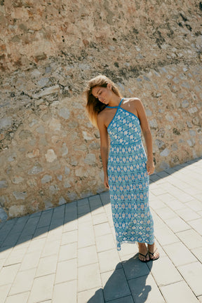 KNIT HALTER DRESS - Image 1