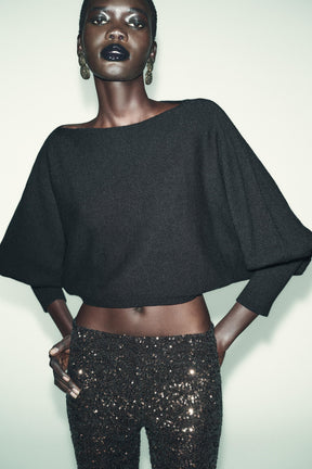 Knit Puff Sleeve Jumper