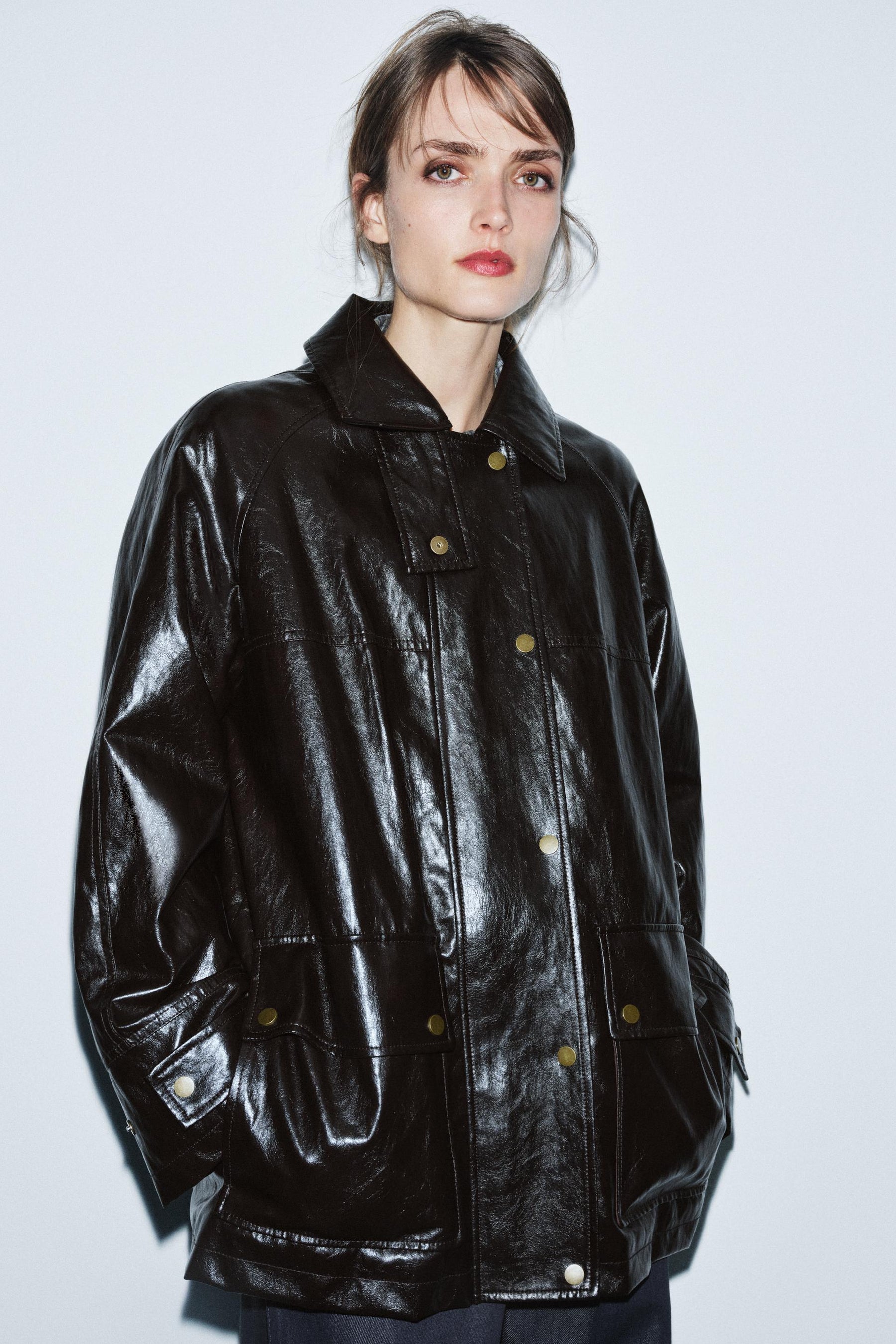 Faux Fur Collar Jacket