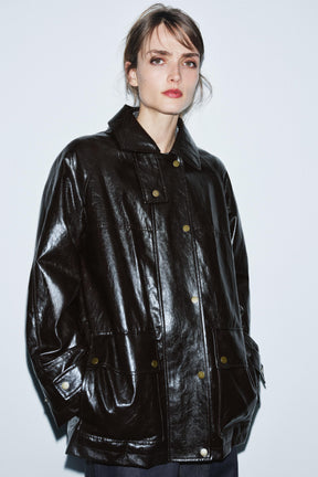 Faux Fur Collar Jacket