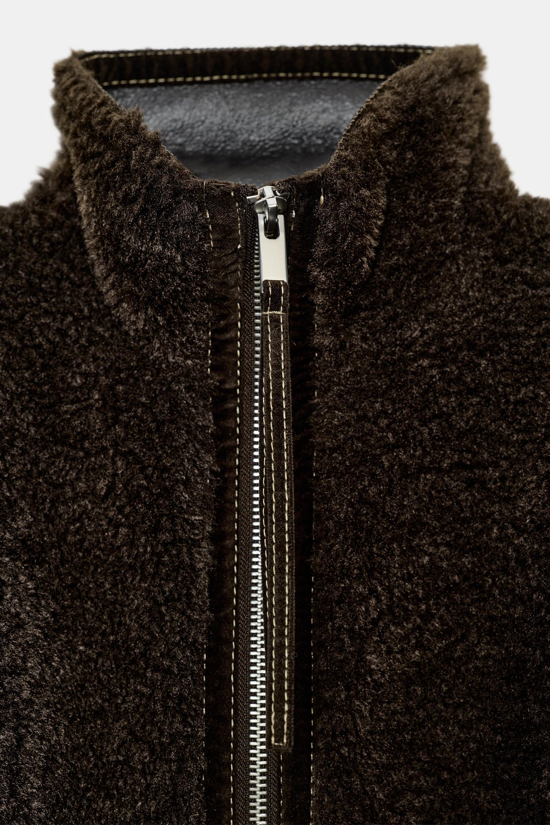 Faux Shearling Double-Faced Jacket