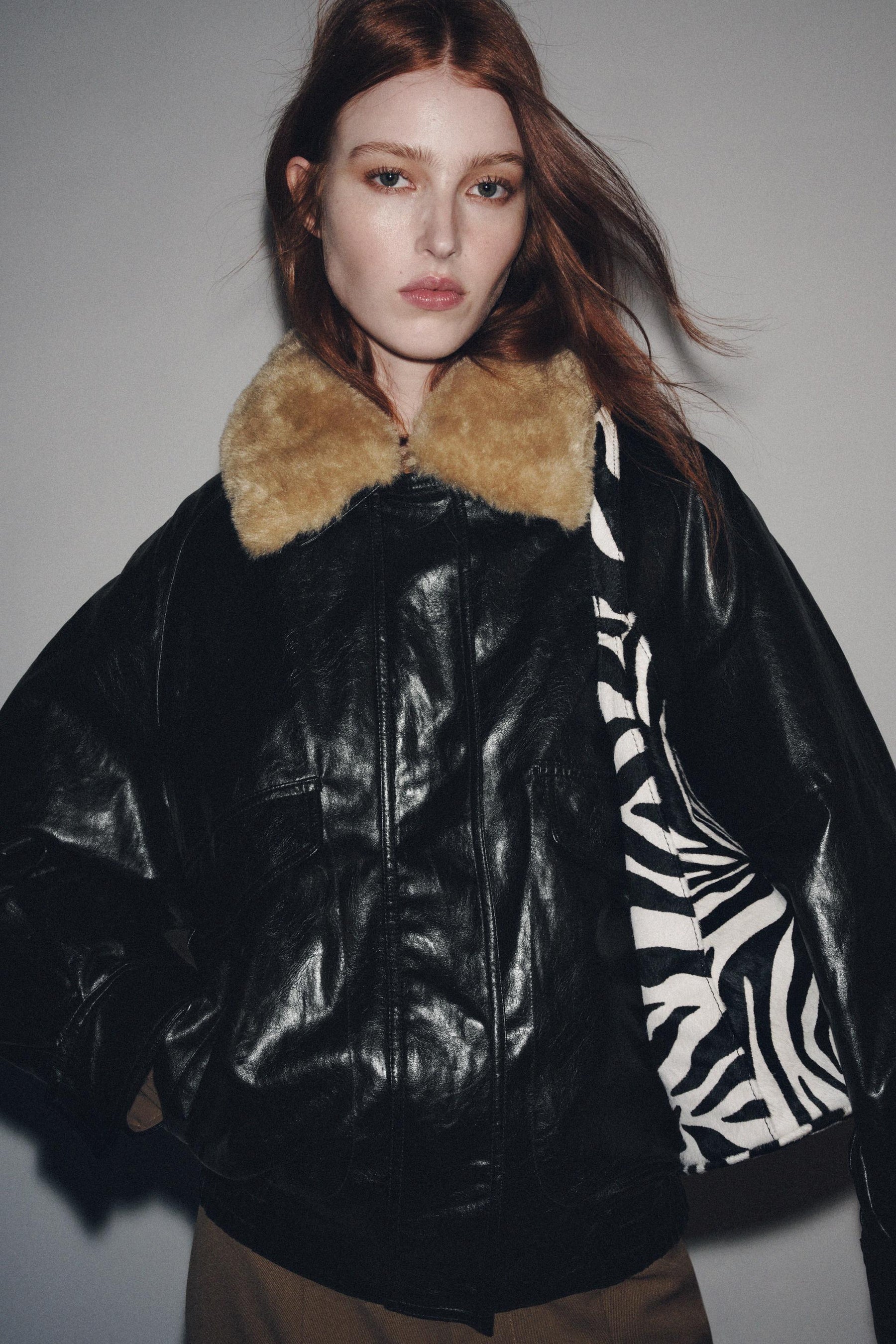 Faux Fur Collar Jacket