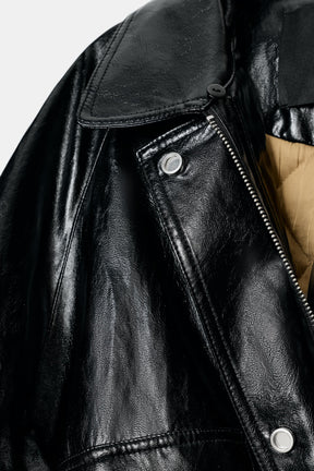 FAUX FUR COLLAR JACKET ZW COLLECTION - Image 8