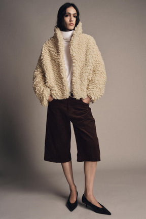 FAUX SHEARLING JACKET ZW COLLECTION - Image 1