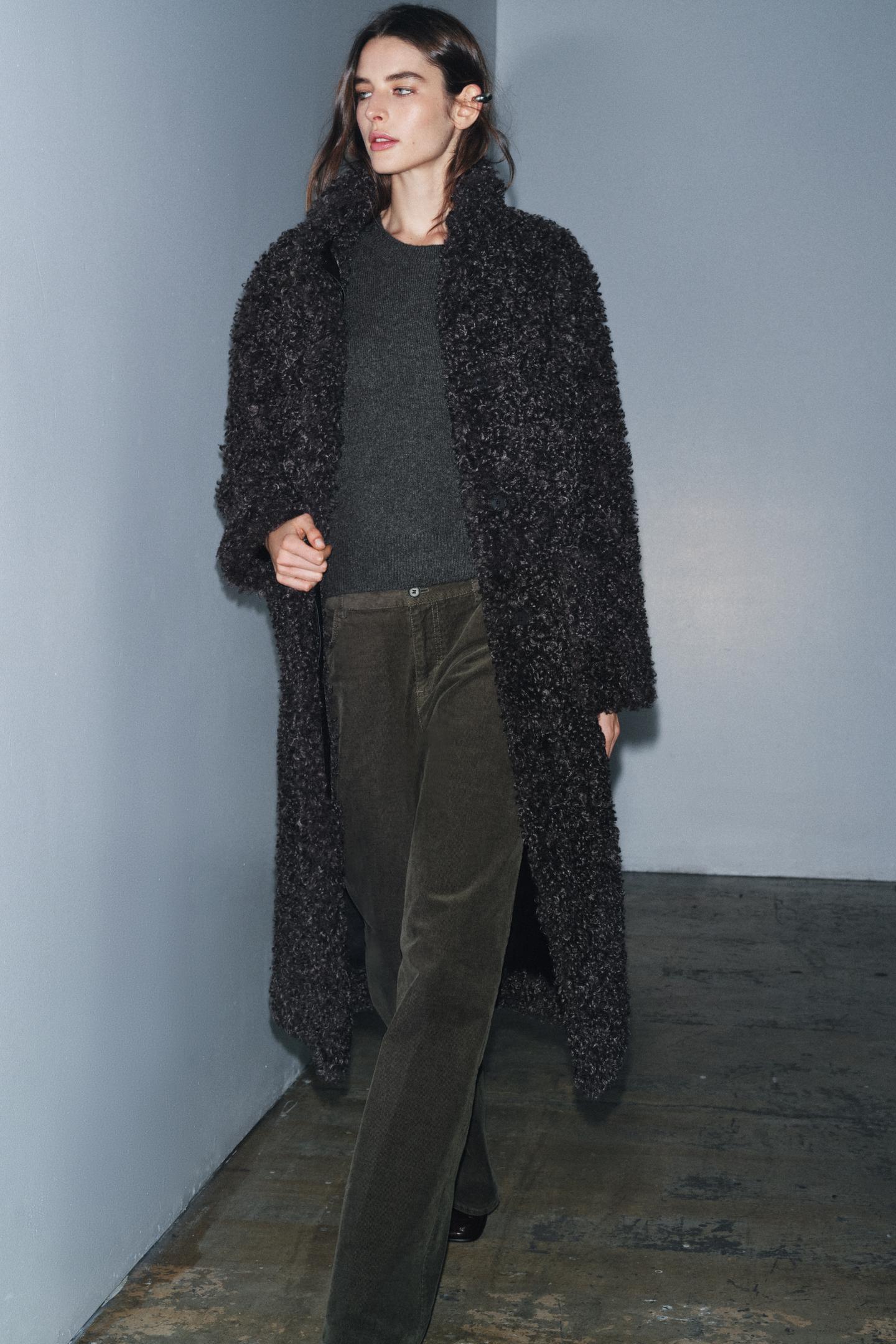 Sherpa laange Mantel 