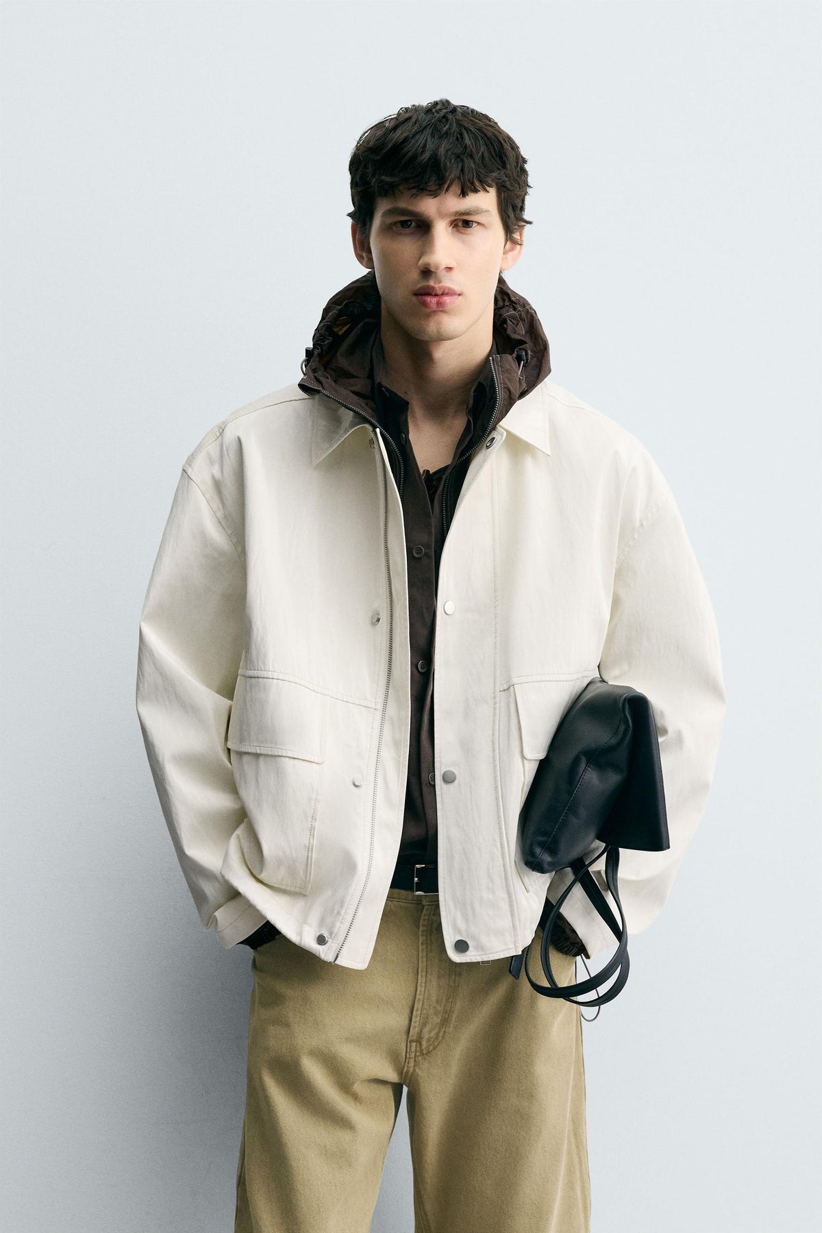 RELAXED FIT SHINY FINISH JACKET - Image 2