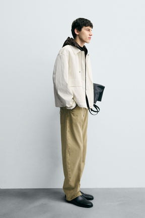 RELAXED FIT SHINY FINISH JACKET - Image 4