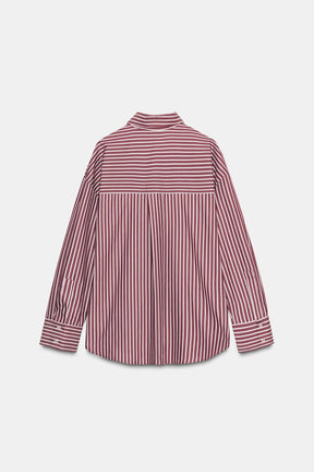STRIPED POPLIN SHIRT