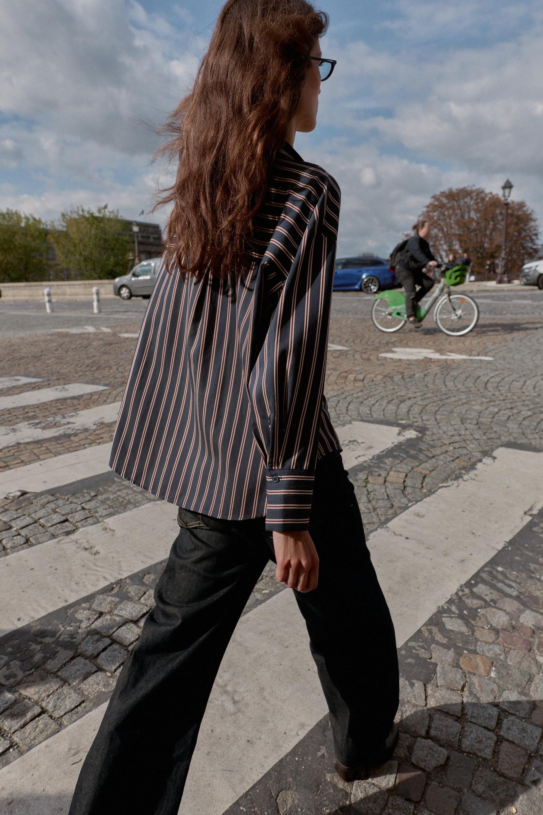 Striped cotton shirt