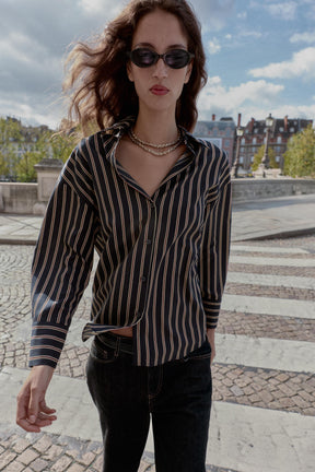 Striped cotton shirt