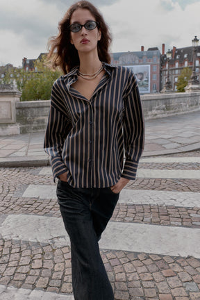 Striped cotton shirt