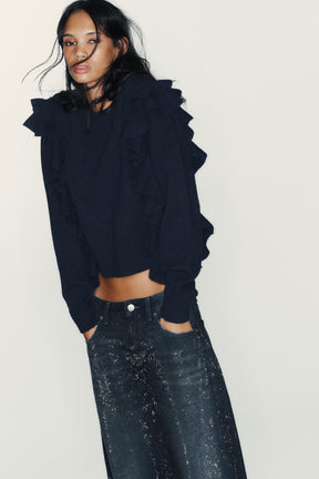 KNIT JUMPER WITH RUFFLES - Image 2