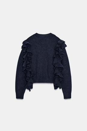 KNIT JUMPER WITH RUFFLES - Image 4