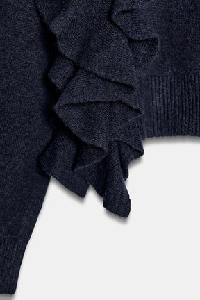KNIT JUMPER WITH RUFFLES - Image 5