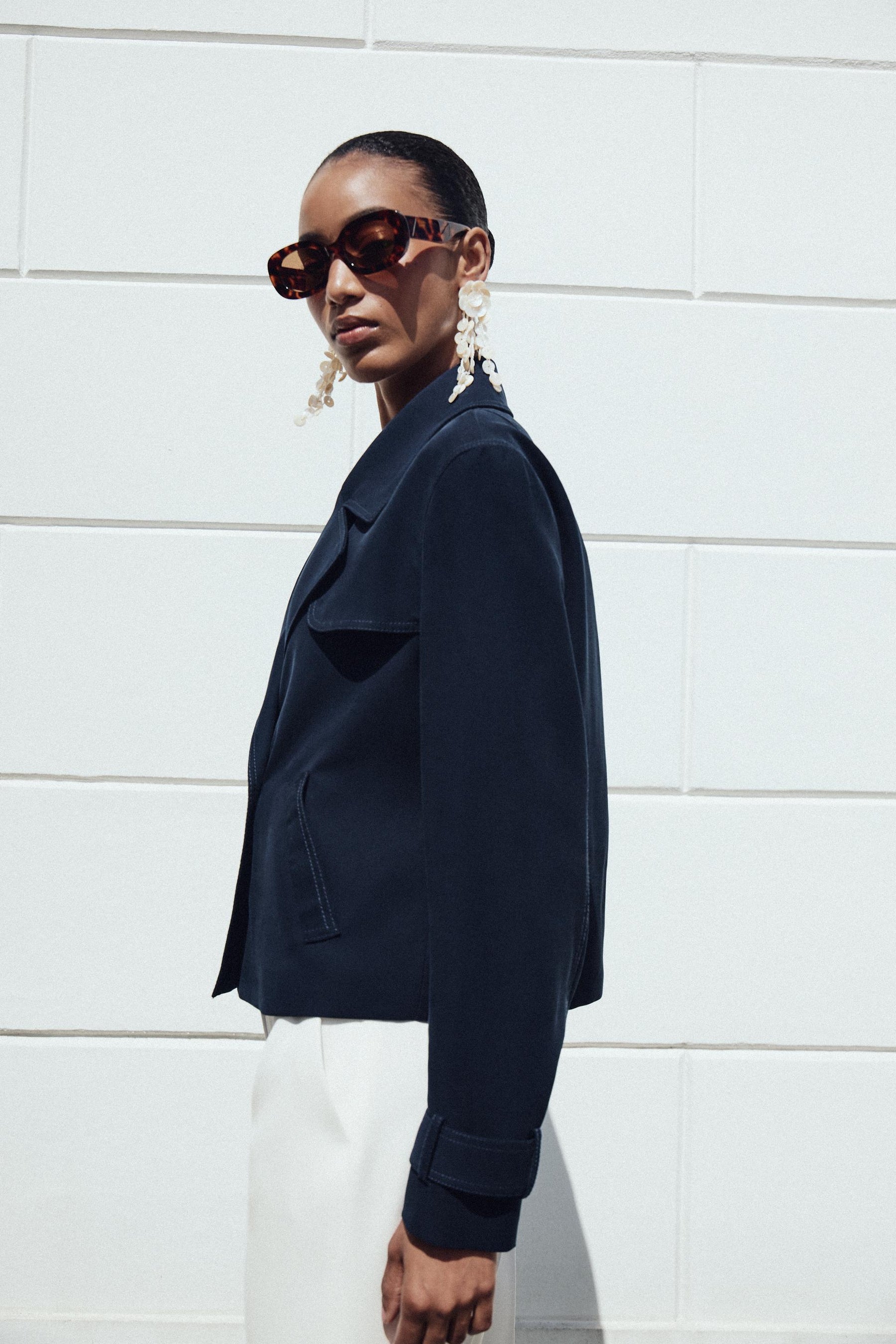 DOUBLE-BREASTED SHORT JACKET - Image 3