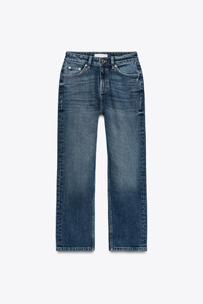 Slim-fit high-waist jeans
