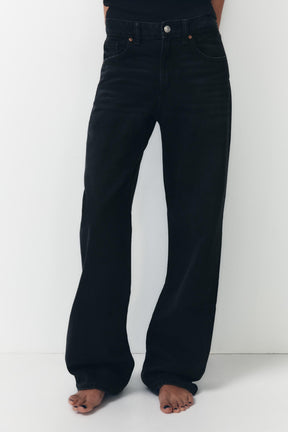 Wide-leg Full-length Jeans