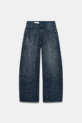 RHINESTONE BAGGY JEANS