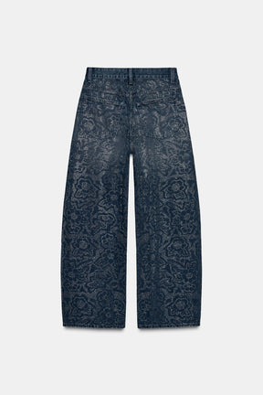 RHINESTONE BAGGY JEANS