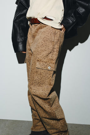 Animal Print Baggy Jeans