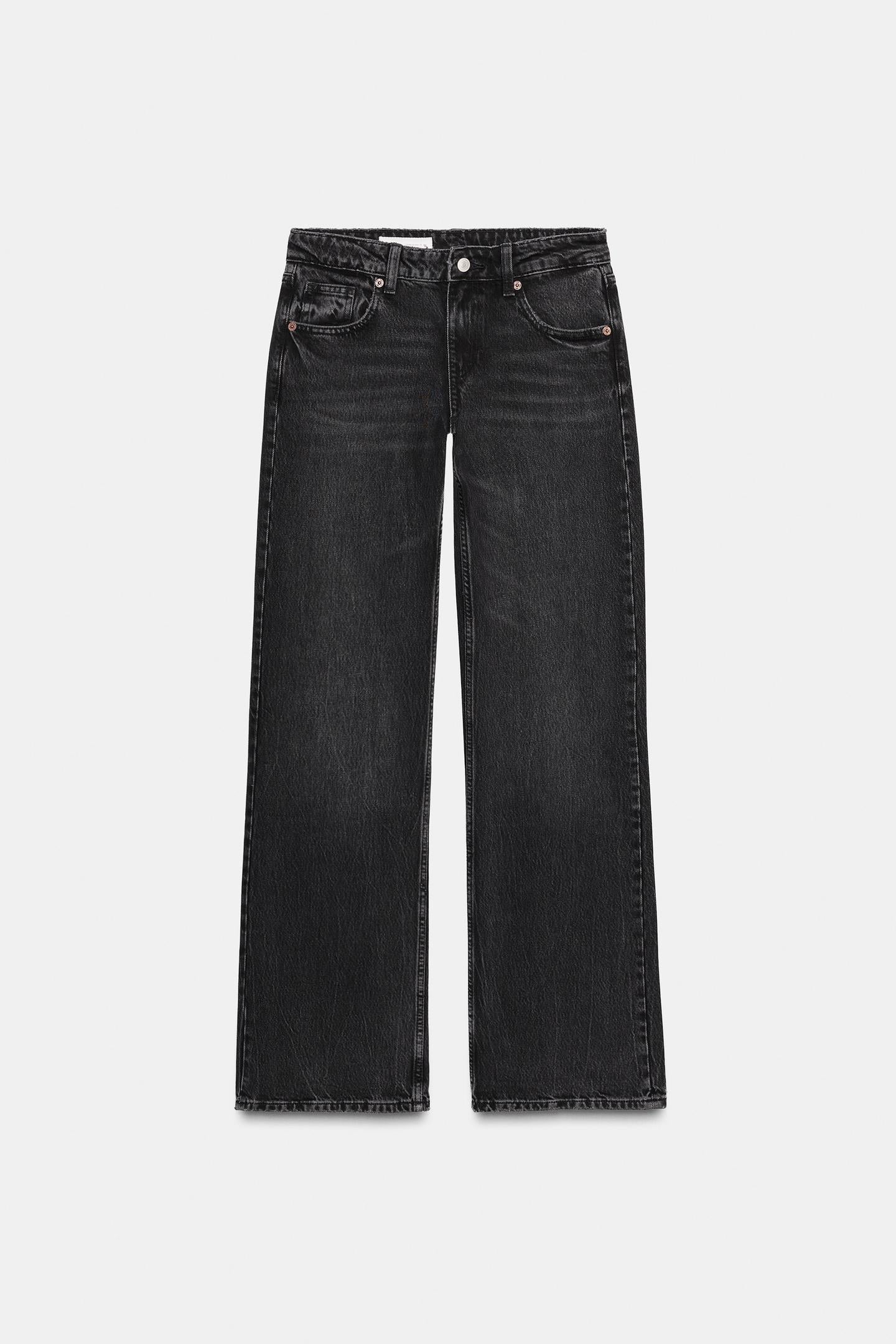 Low-Rise Wide Jeans