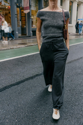 WASHED CONTRAST TROUSERS