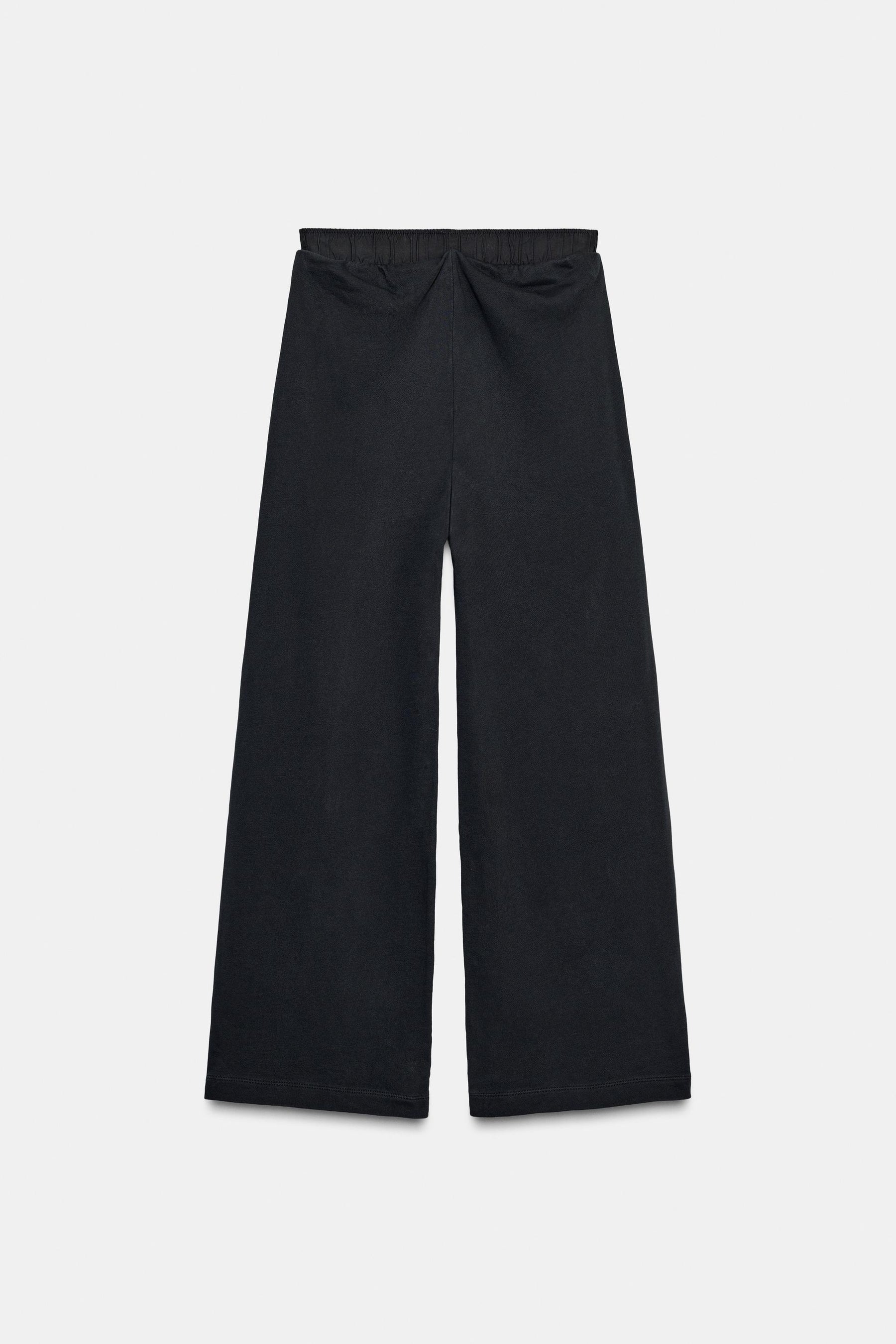 WASHED CONTRAST TROUSERS