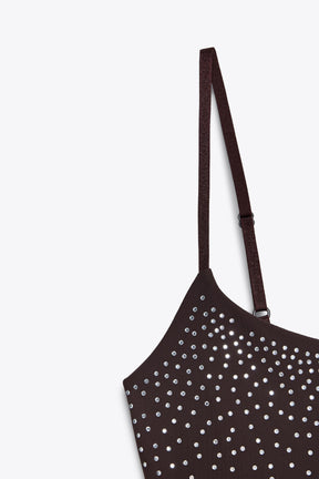 RHINESTONE POLYAMIDE DRESS - Image 8