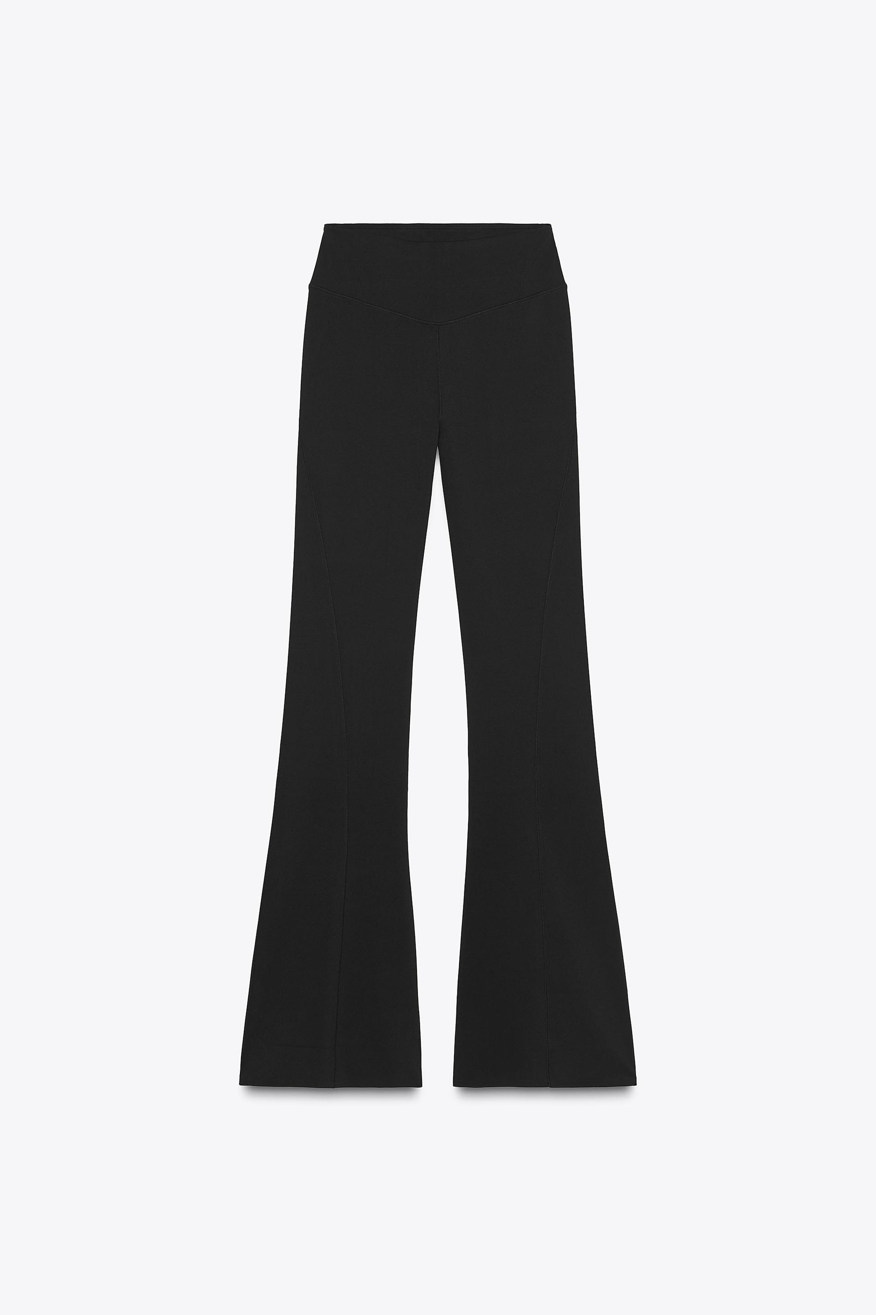 POLYAMIDE FLARE TROUSERS
