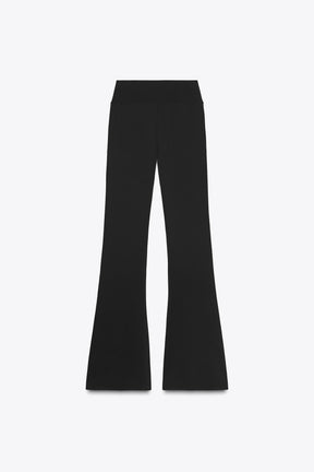 POLYAMIDE FLARE TROUSERS